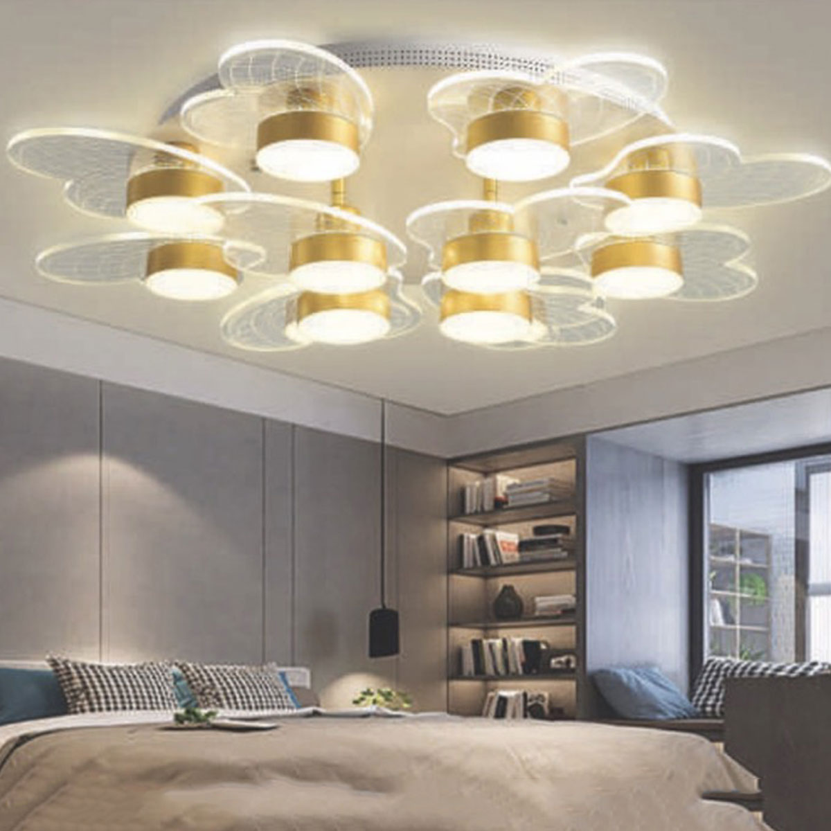 Đèn áp trần LED 12 trái tim ML-7709/12 Ø850