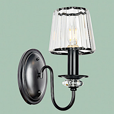 5Đèn gắn tường chụp pha lê thân đen VB-2769/1 N130xC275