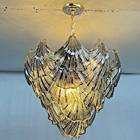 Đèn Thả thuỷ tinh vỏ sò đường kính 60cm TPL1601