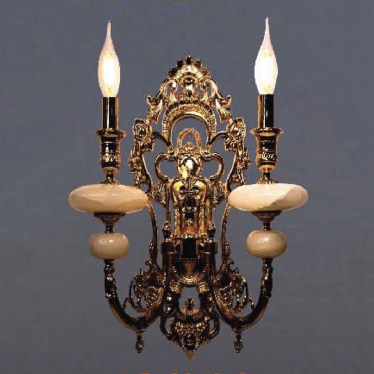 Đèn Tường Nến Đồng VE4 VĐ-9243/2 L360xH400