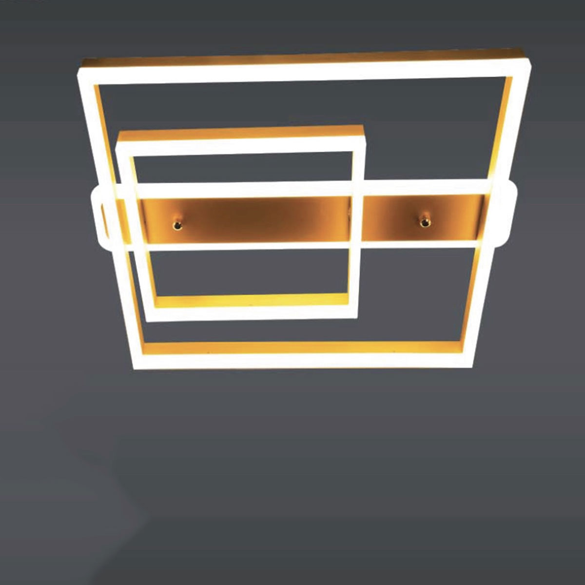 Đèn áp trần LED hình vuông vàng MT-A73/2 Ø500xH100