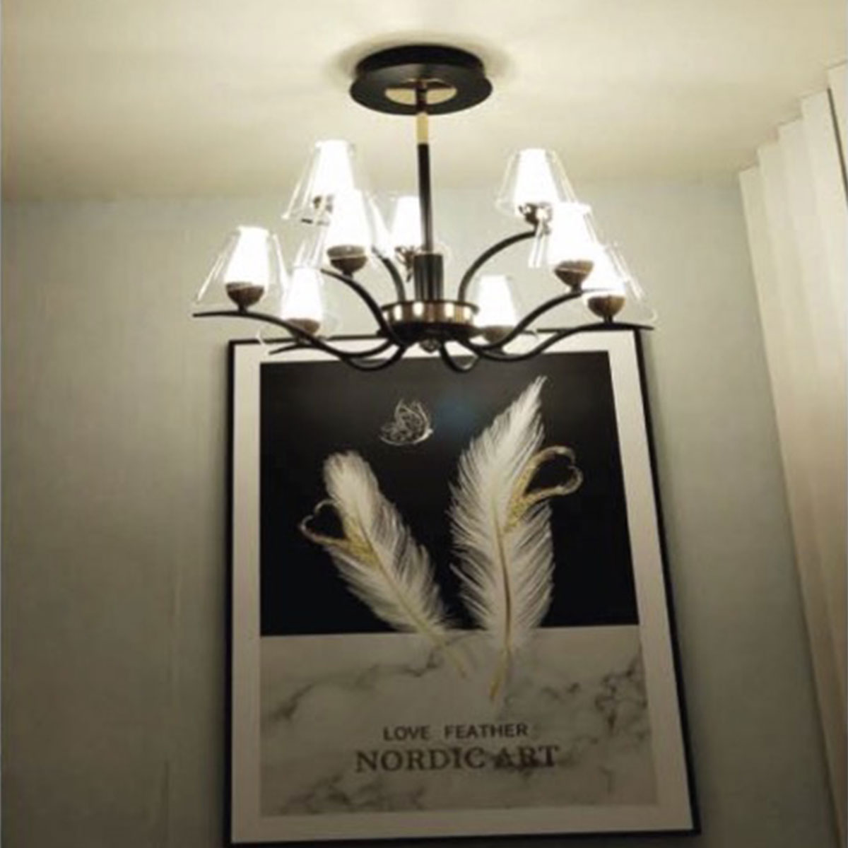 Đèn Chùm Nghệ Thuật VE4 T-2095/6+3 Ø650xH400