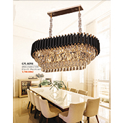 Đèn Chùm Pha Lê HP6 CFL 8096 Ø800xW400xH350