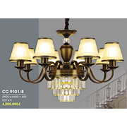 Đèn Chùm Châu Âu HP6 CC 9101/8 Ø820xH450+400