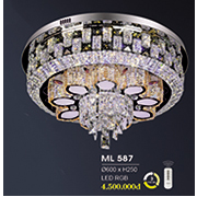 Đèn Mâm Pha Lê HP6 ML 587 Ø600xH250