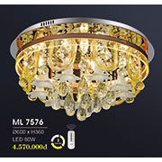 Đèn Mâm Pha Lê HP6 ML 7576 Ø600xH360