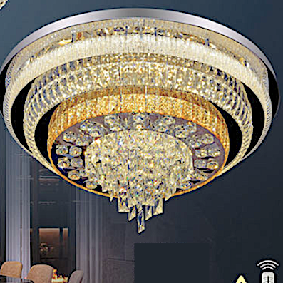 Đèn Mâm Pha Lê tròn đường kính 80cm ML 592/800 Ø800xH300