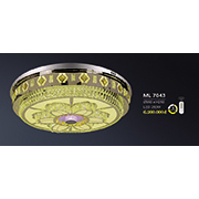 Đèn mâm pha lê tròn 3 chế độ sáng ML 7043 Ø950xH250