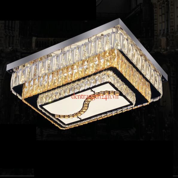 Đèn Mâm ha lê hình chữ nhật ML 7150 L700x500xH195