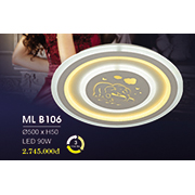 Đèn áp trần LED HP6 ML B106 Ø500xH50