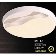 Đèn áp trần LED HP6 ML 15 Ø450xH70