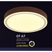 Đèn áp trần LED HP6 OT A7 Ø480xH100