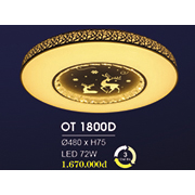 Đèn áp trần LED HP6 OT 1800D Ø480xH75