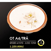 Đèn áp trần LED HP6 OT A4/TRA Ø500xH70