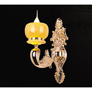 Đèn gắn tường chao đá vàng tự nhiên phong cách tân cổ điển VN 8119/1 L140xH340