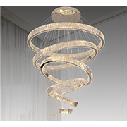 Đèn Treo 6 vòng tròn pha lê cao cấp THD7047T6 Ø20-40-60-80-100-120