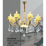 Đèn Chùm Pha Lê Nến CTK8 DC.8076/8 L850xH500