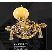 Đèn Tường Nến Đồng SN5 VĐ 2040/1 Ø350xH180