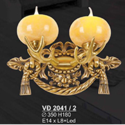 Đèn Tường Nến Đồng SN5 VĐ 2041/2 Ø350xH180