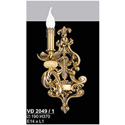 Đèn Tường Nến Đồng SN5 VĐ 2049/1 Ø190xH370