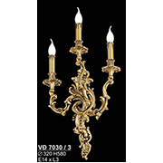 Đèn Tường Nến Đồng SN5 VĐ 7030/3 Ø320xH580