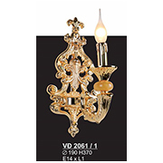 Đèn Tường Nến Đồng SN5 VĐ 2061/1 Ø190xH370