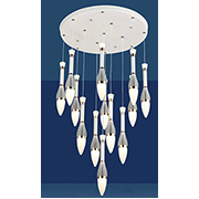 Đèn Thả LED SN5 T 2177/12+1 Ø420xH1800