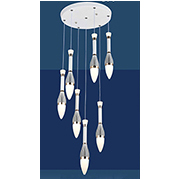 Đèn Thả LED SN5 T 2178/6+1 Ø300xH1500