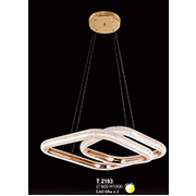 Đèn Thả LED xoắn hình vuông T 2183 Ø500xH1000