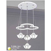 Đèn Thả LED nghệ thuật + 4 đèn thả  T 2192/3+1 Ø400xH1000