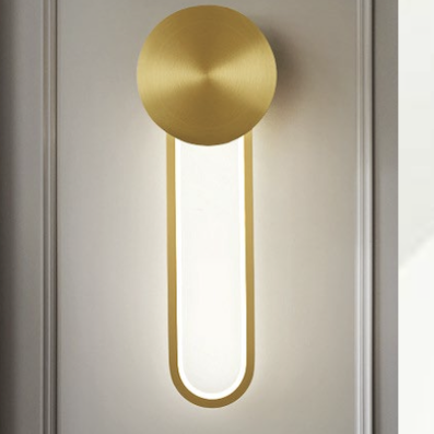 Đèn gắn tường màu đồng led 3 màu cao 42cm GT-417-25