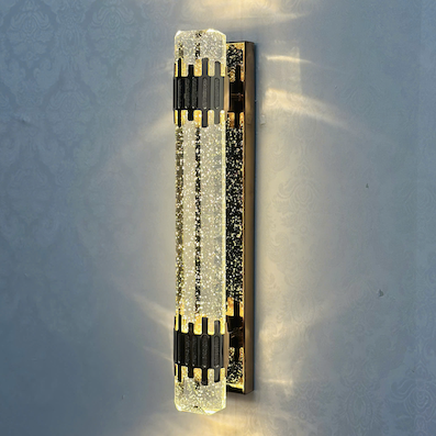 Đèn gắn tường Pha Lê nguyên khối cao 50cm led 12W VPL124