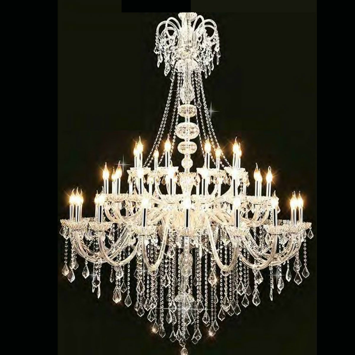 Đèn Chùm Pha Lê 45 Ngọn Nến đường kính 1,5mét CNQT-273