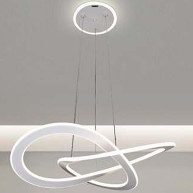 Đèn Thả led vòng tròn xoắn T-6906/600 Ø600xC1000