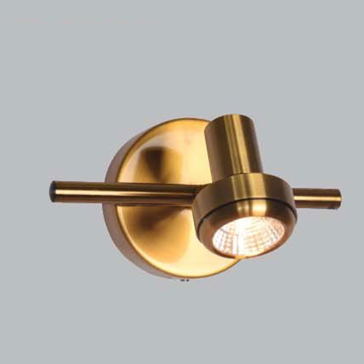 Đèn Soi Tranh 1 đèn led thân vàng đồng PT-8961/1 L180