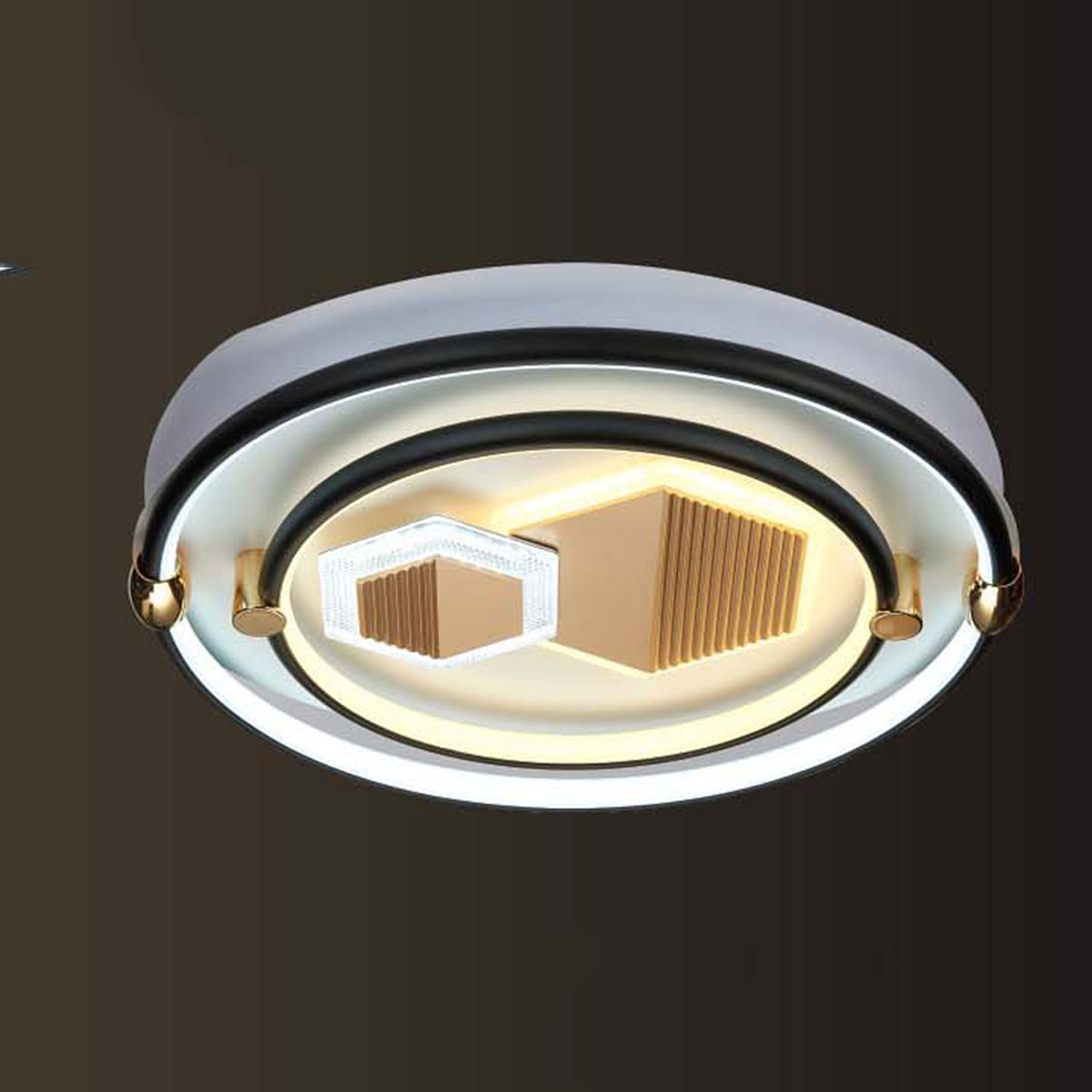 Đèn áp trần LED tròn 3 chế độ sáng MT-2806 Ø500xH100