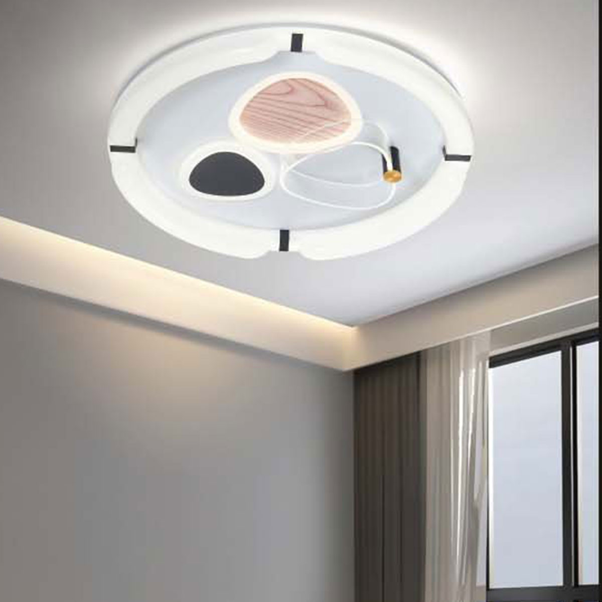 Đèn áp trần LED tròn 3 chế độ màu đường kính 50cm MT-6852A Ø500xH80