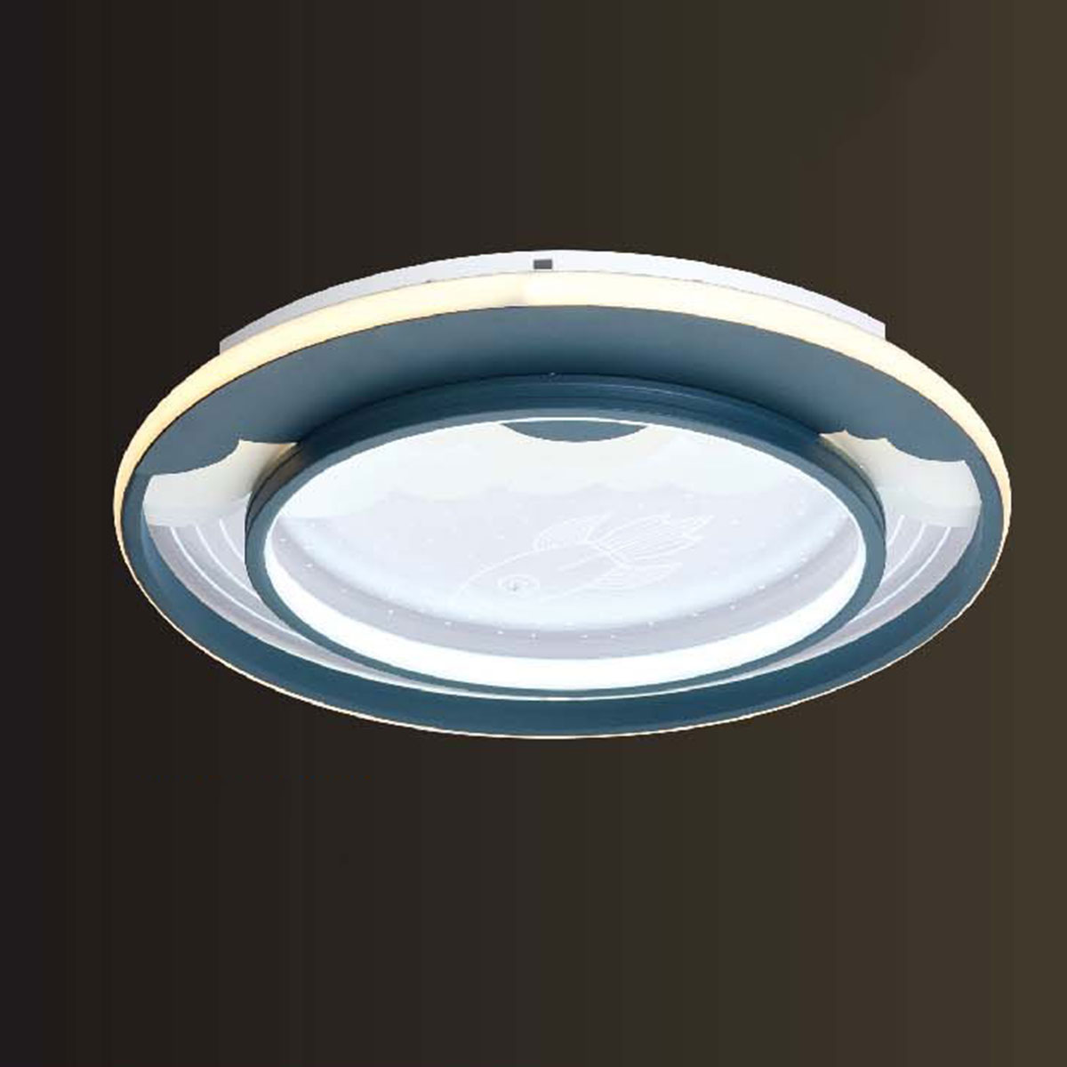 Đèn gắn trần tròn led 3 chế độ sáng đường kính 50cm MT-1525/6