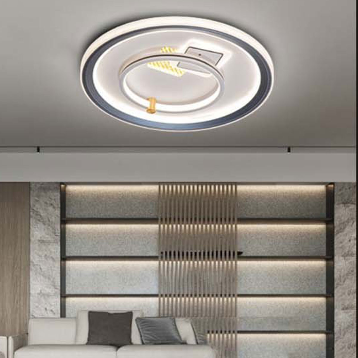 Đèn áp trần LED tròn 3 chế độ sáng MT-6842B Ø480xH70