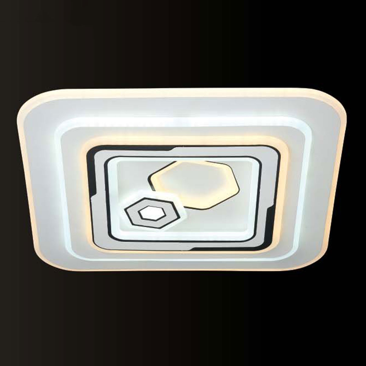 Đèn áp trần LED vuông 3 chế độ sáng MT-1576F Ø480xH70