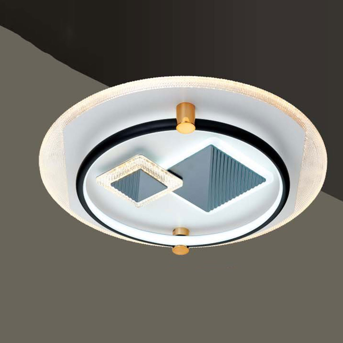 Đèn áp trần LED tròn 3 chế độ sáng MT-1556/3 Ø500xH100