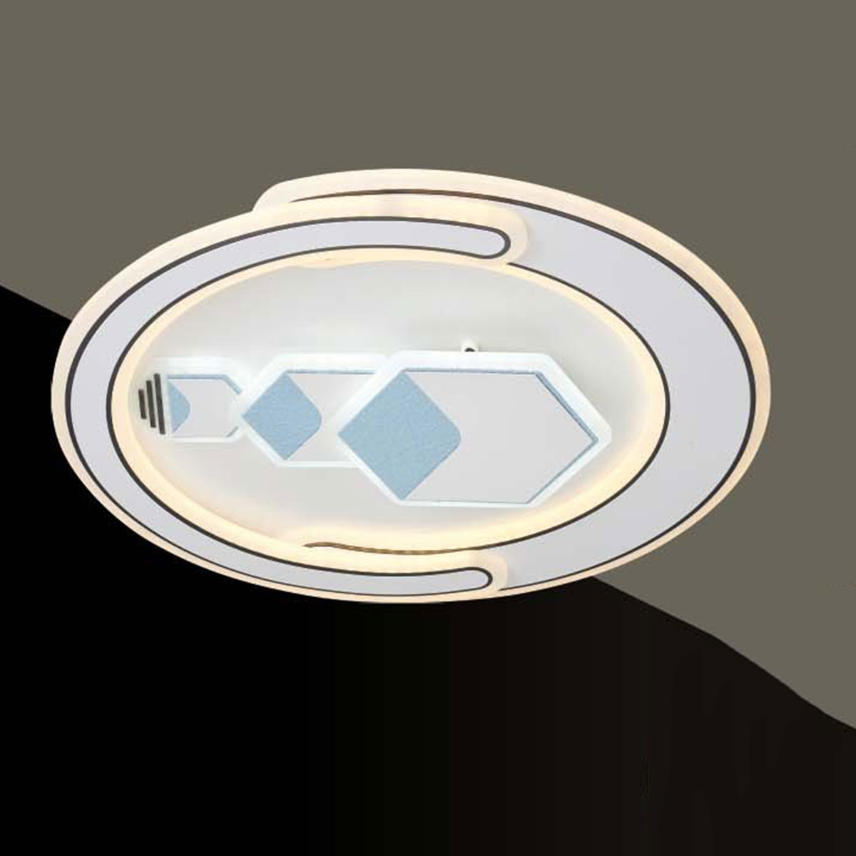 Đèn áp trần LED tròn 3 chế độ sáng MT-1702 Ø500xH100