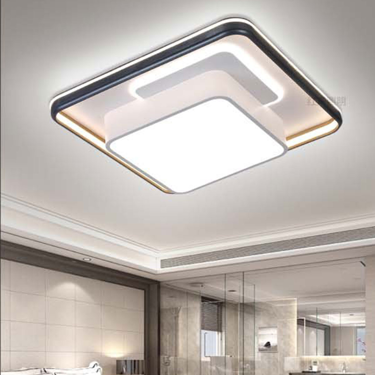 Đèn áp trần LED vuông 3 chế độ sáng MT-8792 Ø550xH100