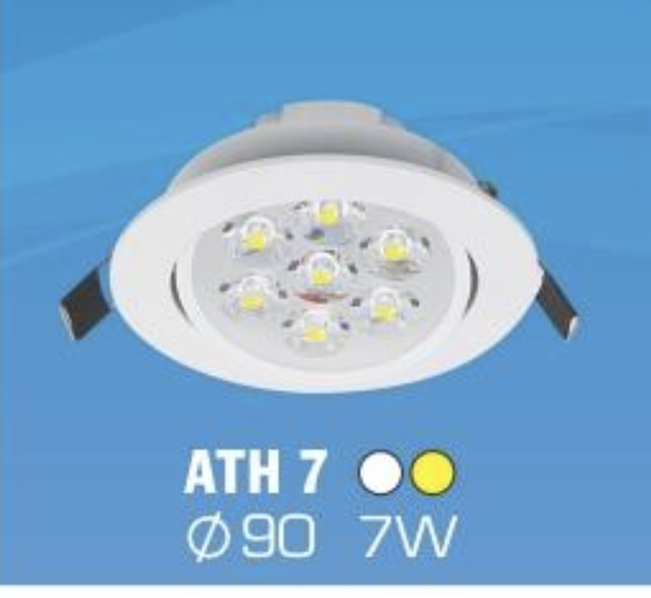 Đèn mắt ếch Led cao cấp 7W HH ATH7 Ø90