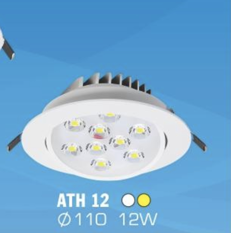 Đèn mắt ếch Led cao cấp 12W HH ATH12 Ø110