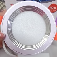 Đèn Led Âm Trần nhôm cao cấp màu bạc 9w HH AH1 Bạc