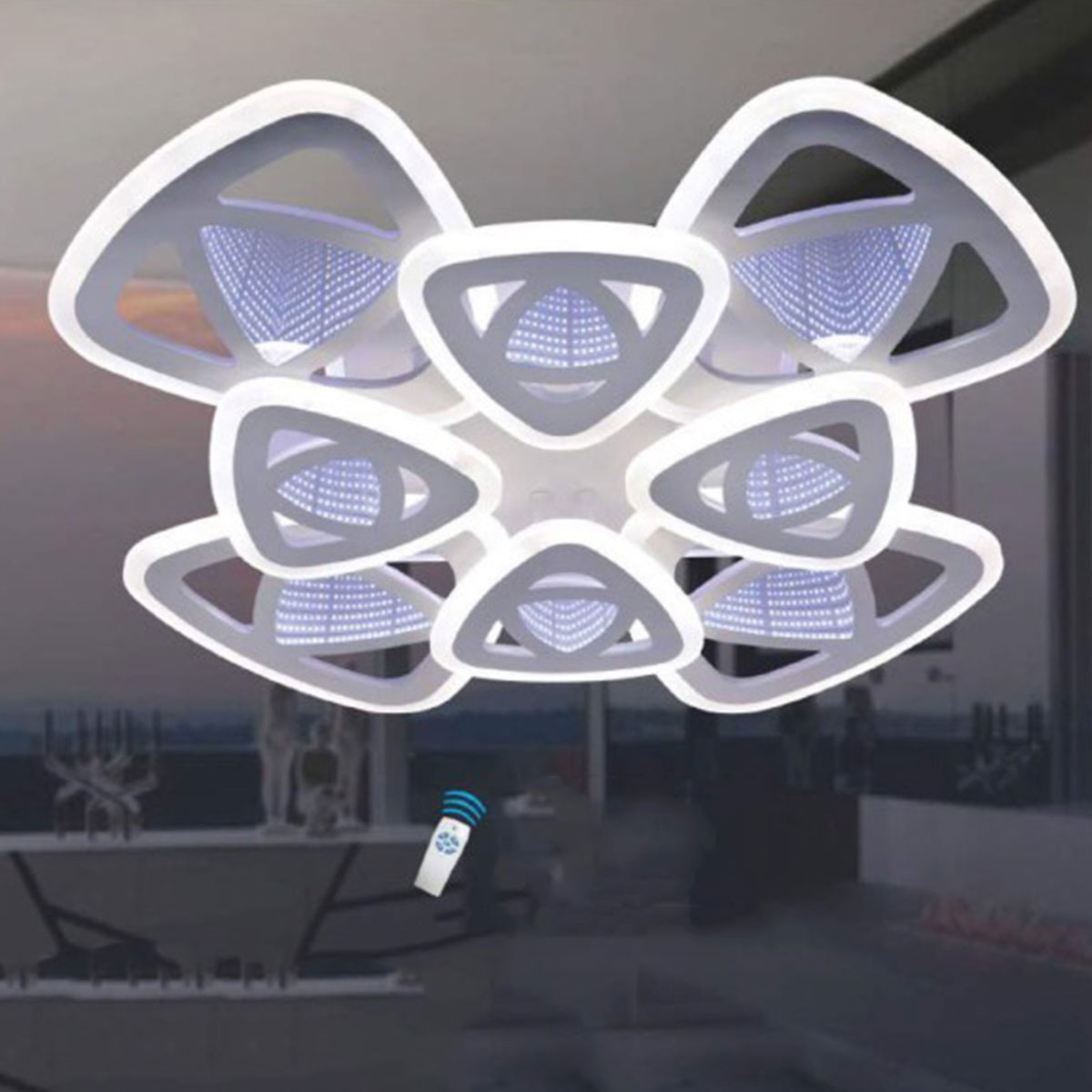 Đèn áp trần LED SN6 ML 5115/4+4 W650xL650