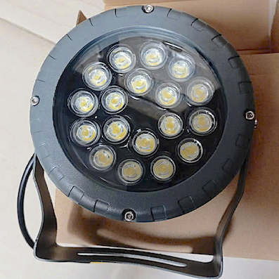 Đèn ngoài trời chiếu cỏ, chiếu cây, chiếu tường, chiếu cột 18w RN-0305 Ø150xH190