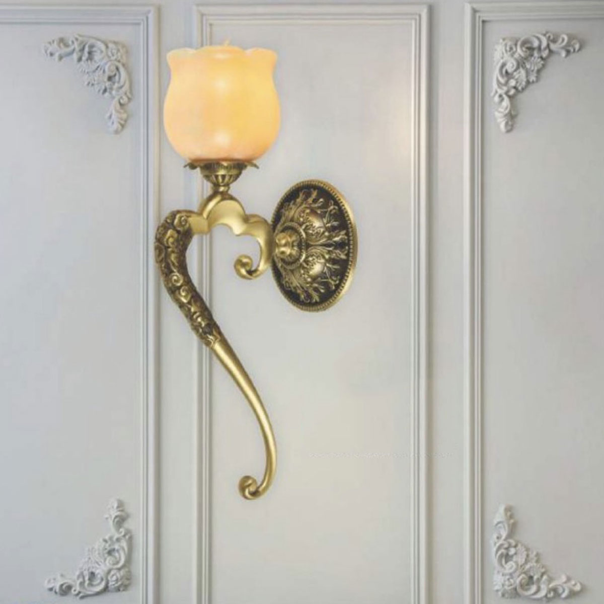 Đèn Tường Đồng SN6 VĐ 5024 Ø130xH500