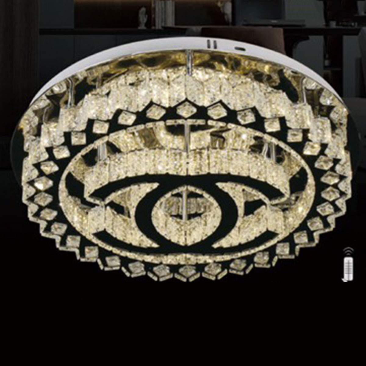 Đèn Mâm Pha Lê KP9 1915/600 Ø600